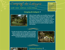 Tablet Screenshot of camping-labeyrie.com